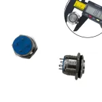 Nút Nhấn Nhả Inox 19mm Màu Đỏ 4 Chân